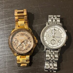 Fossil Women's Gold and Silver Watches